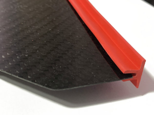 "High-Performance Fin Rails for Carbon Fiber Fins" red color - Image 2